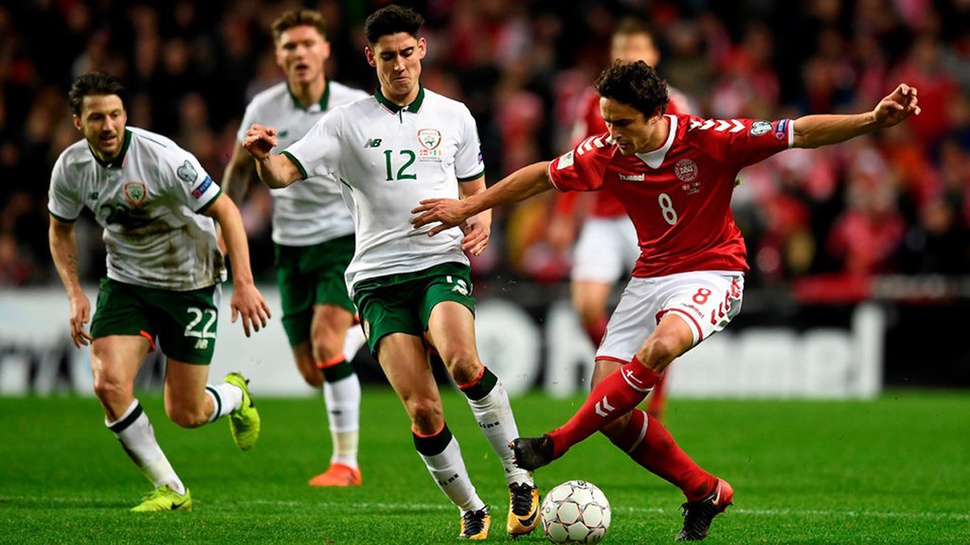 Denmark Lolos Piala Dunia 2018 Usai Bantai Republik Irlandia 1-5