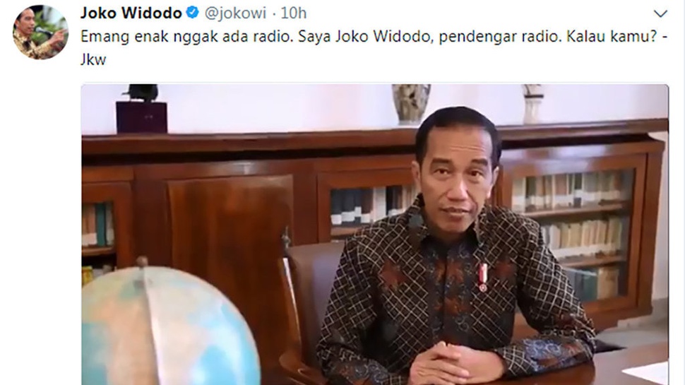 Presiden Jokowi Ikut Men-Tweet Soal Kampanye #Radioguemati 