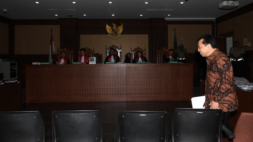 Saksi Sidang Novanto Bingung Jawab Pertanyaan Hakim