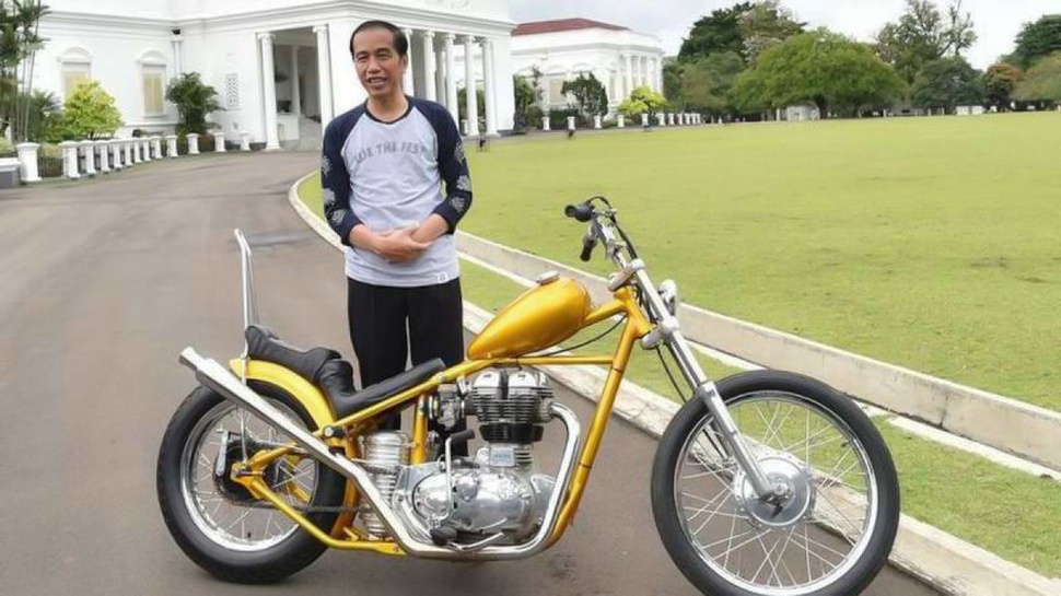 Celah Pelanggaran Motor Chopper Jokowi Bila Dipakai di Jalan Raya