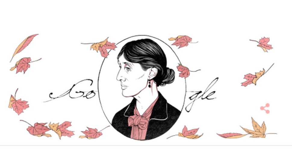 Google Doodle Hari Ini Rayakan Ulang Tahun Virginia Woolf ke-136