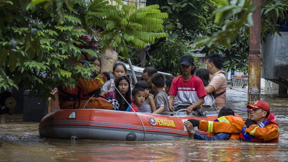 BNPB Catat 6.532 Orang Mengungsi Akibat Banjir Jakarta