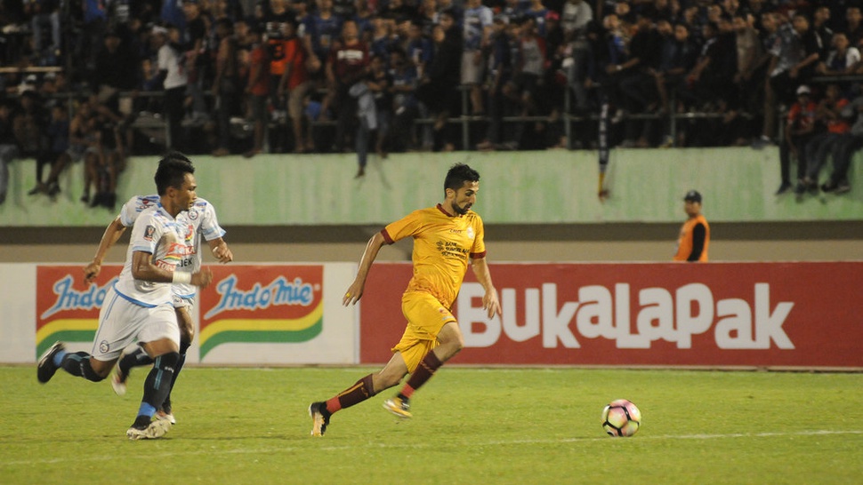 Hasil Sriwijaya FC vs Arema FC Skor Babak Pertama 0-0