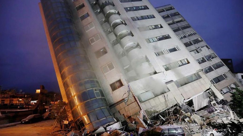 Gempa Mematikan Guncang Taiwan, 200 Cedera dan 150 Orang Hilang
