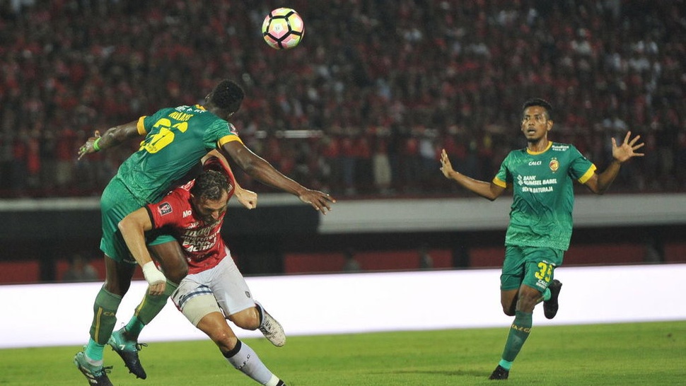 Hasil Bali United vs Sriwijaya FC Skor Babak Pertama 2-2