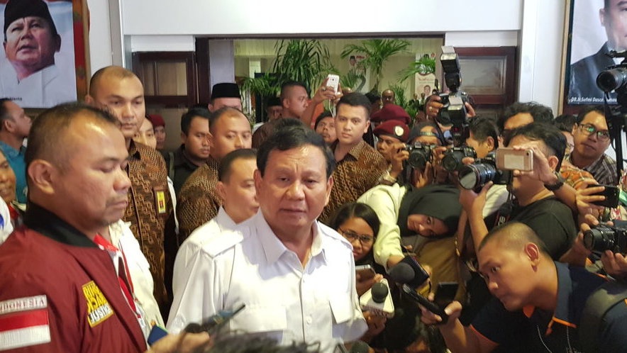 Prabowo Mengaku Sedang Siapkan Tongkat Estafet ke Politikus Muda