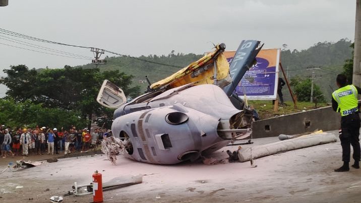Helikopter Jatuh di Sulawesi Tengah, Satu Orang Tewas