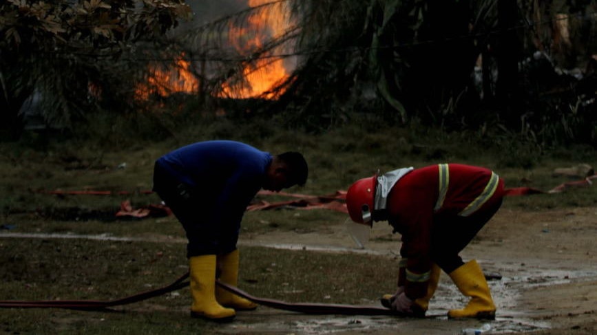 Kobaran Api Sumur Minyak Aceh Timur Akhirnya Berhasil Dipadamkan