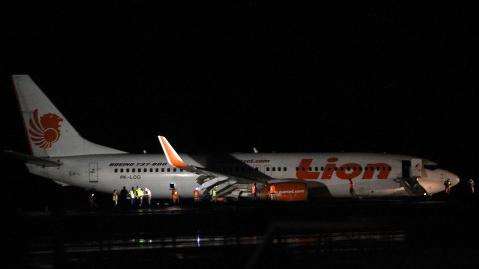 Pesawat Lion Air Belum Dievakuasi dari Bandara Djalaludin Gorontalo