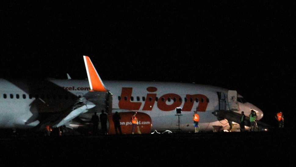 Pesawat Lion Air Tergelincir, Bandar Udara Gorontalo Ditutup 16 Jam