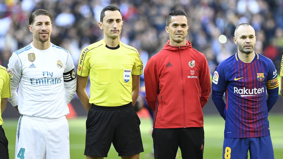 Jelang Madrid vs Barca, Wasit Hernandez Diganti Karena Cedera