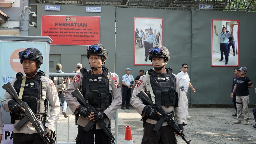 10 Napi dan Tahanan Mako Brimob Sudah Dipindahkan ke Nusakambangan