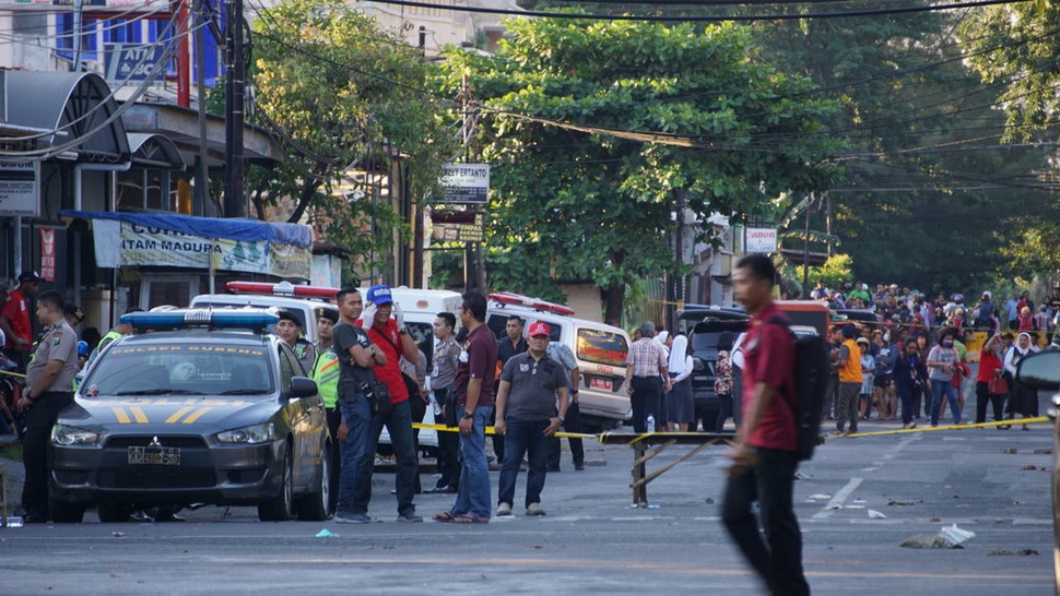 Jumlah Korban Teror Bom di Gereja Surabaya 13 Meninggal, 43 Luka