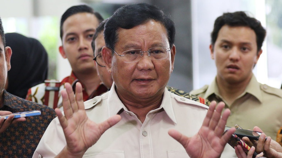 Dijadwalkan Bertemu SBY, Prabowo Enggan Prediksi Berduet dengan AHY