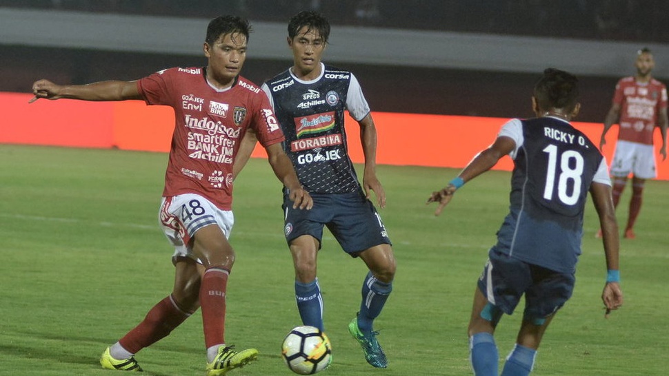 Hasil Arema FC vs Bali United: Babak Pertama, Hanif Cetak Brace
