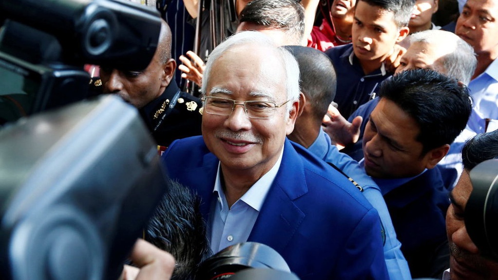 Mantan PM Malaysia Najib Razak Bebas dengan Jaminan 1 Juta Ringgit