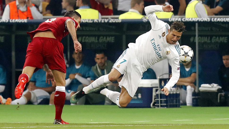 Real Madrid vs Liverpool, Ronaldo Mandul di Babak Pertama