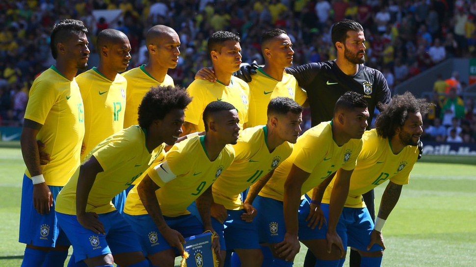 Daftar Pemain Timnas Brasil di Piala Dunia 2018