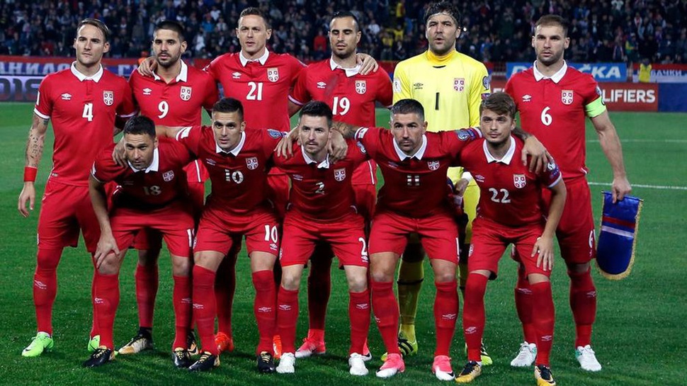 Skuat Timnas Serbia di Piala Dunia 2018 Rusia