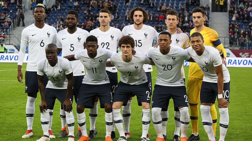 Profil Timnas Prancis di Piala Dunia 2018 Rusia