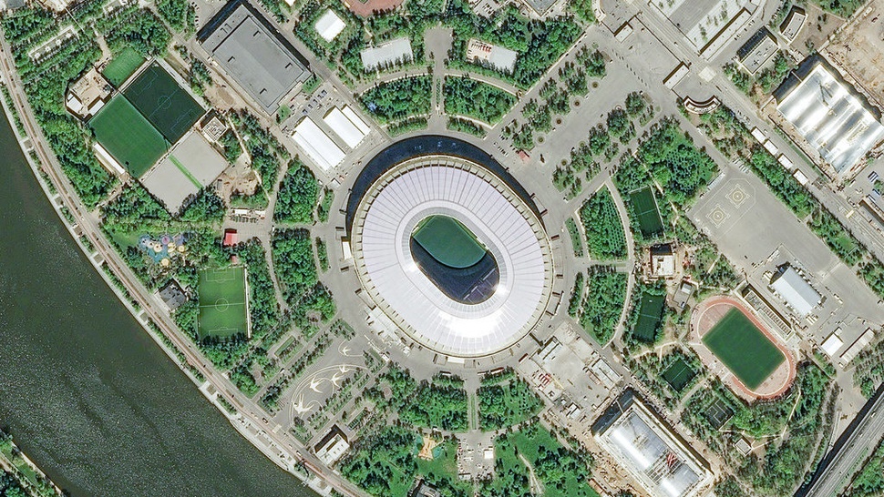 Citra Satelit Stadion-Stadion Piala Dunia 2018 Rusia