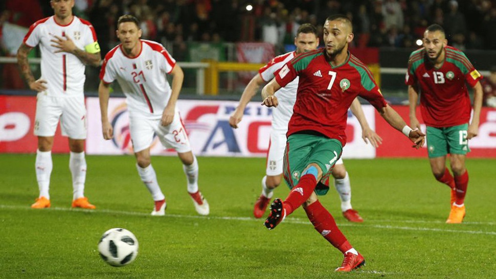 Hakim Ziyech Tak Ingin Maroko Diremehkan di Piala Dunia 2018