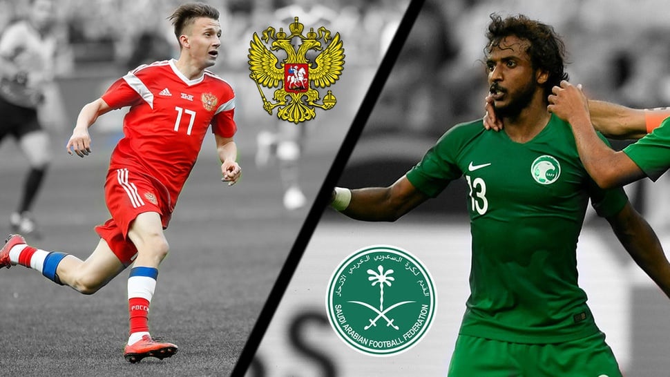 Jadwal Siaran Langsung Piala Dunia 2018 Grup A: Rusia vs Arab Saudi