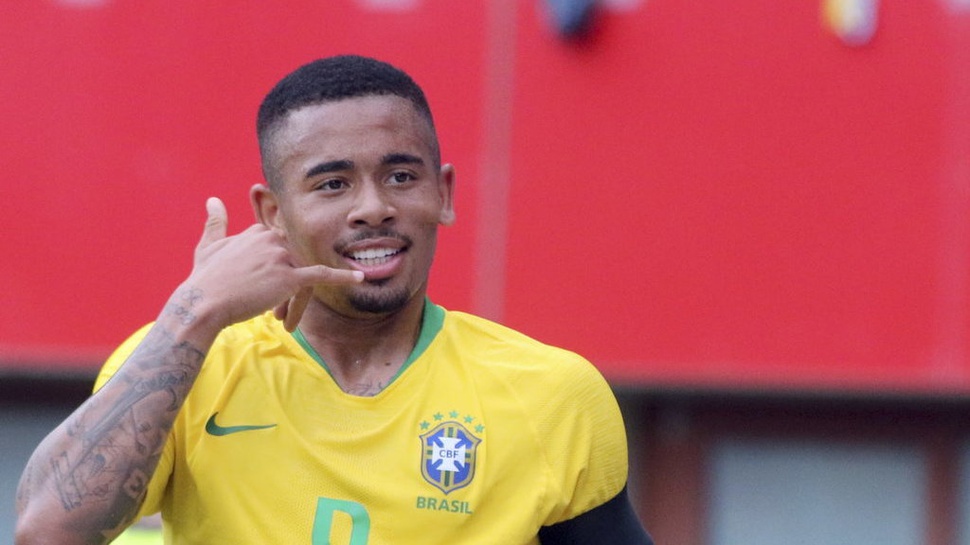 Brasil vs Swiss, Menanti Debut Gabriel Jesus di Piala Dunia 2018
