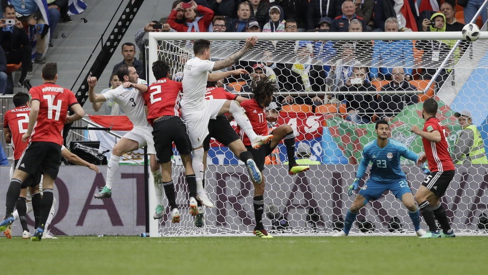 Hasil Mesir vs Uruguay di Piala Dunia 2018 Grup A Skor Akhir 0-1