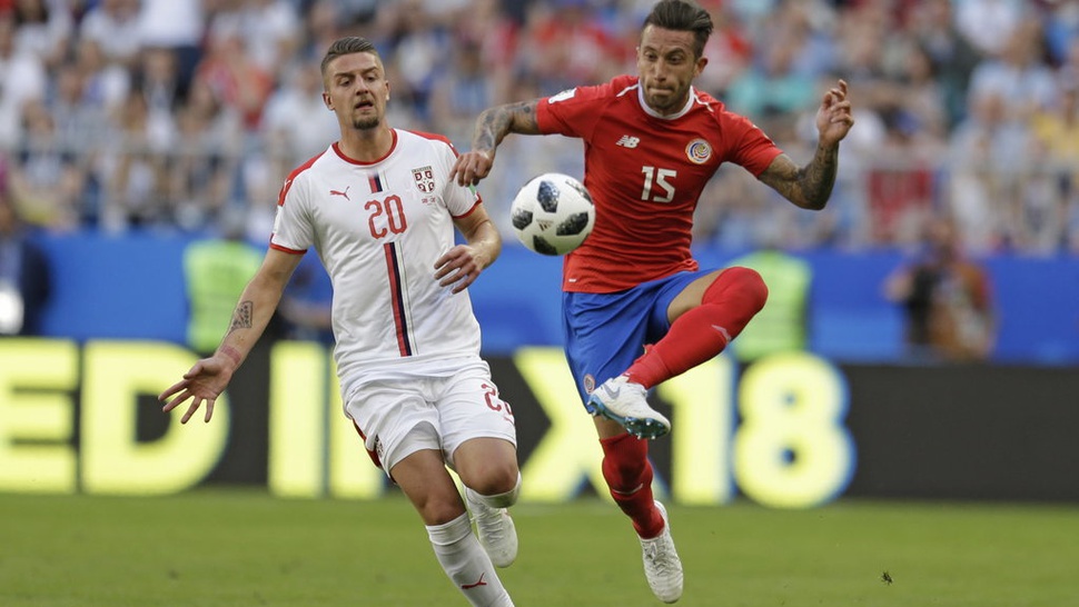 Hasil Piala Dunia 2018 Kosta Rika vs Serbia Skor Akhir 0-1