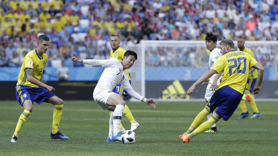 Hasil Swedia vs Korea Selatan Skor Babak Pertama 0-0