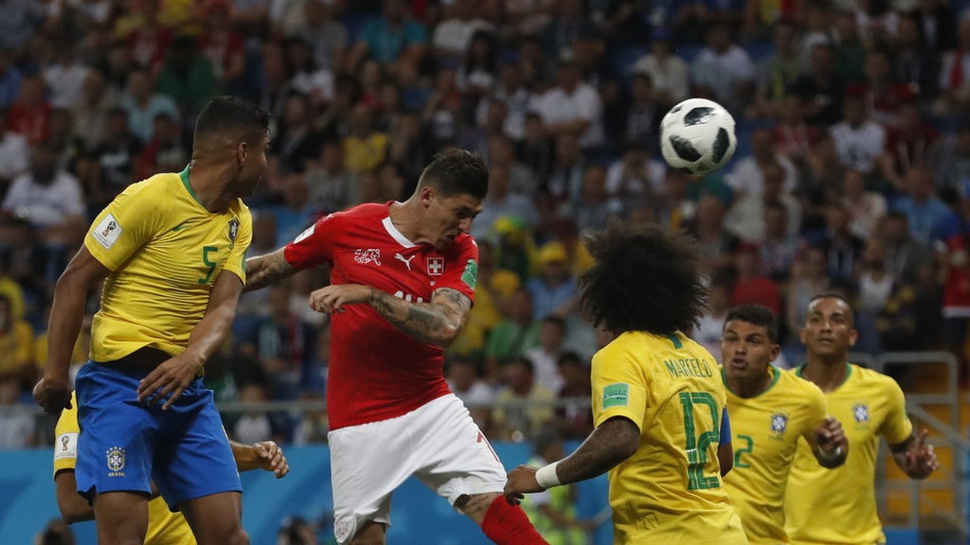 Hasil Brasil vs Swiss di Piala Dunia 2018 Skor Akhir 1-1