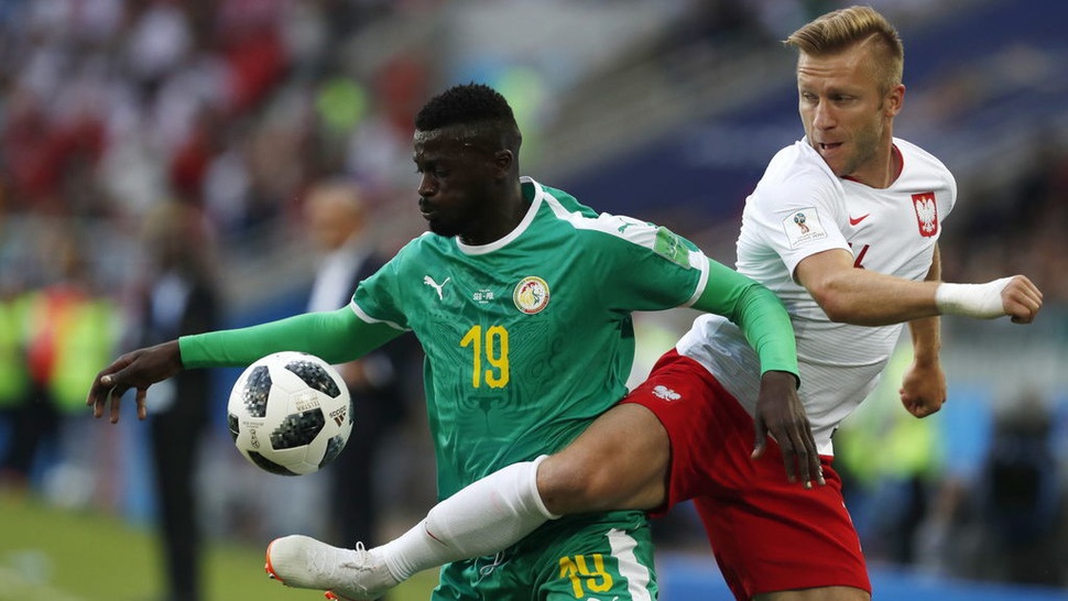 Hasil Polandia vs Senegal di Piala Dunia 2018: Babak 1 Skor 0-1