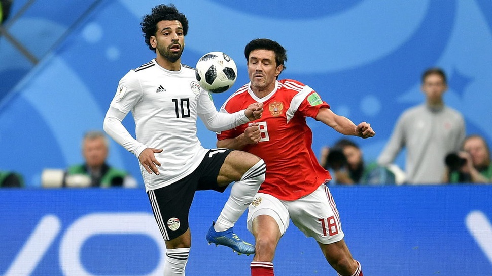 Rusia vs Mesir Babak 1 Skor 0-0, Mohamed Salah Masih Terkunci