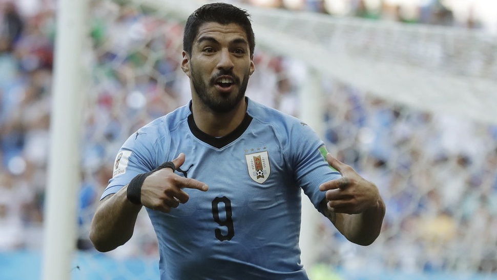 Hasil Uruguay vs Arab Saudi Babak Pertama Skor 1-0