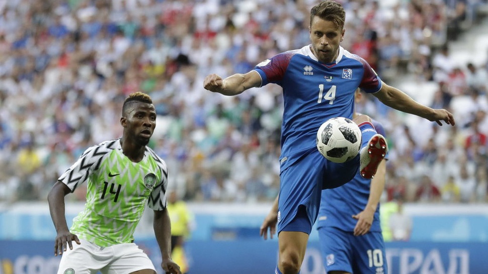 Hasil Nigeria vs Islandia Skor Babak Pertama 0-0