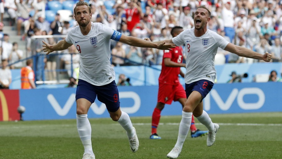Hasil Inggris vs Panama di Piala Dunia 2018 Skor Akhir 6-1