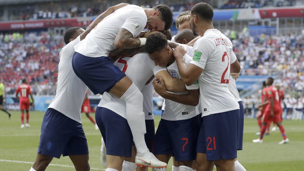Hasil Inggris vs Panama di Piala Dunia 2018 Skor Babak Pertama 5-0