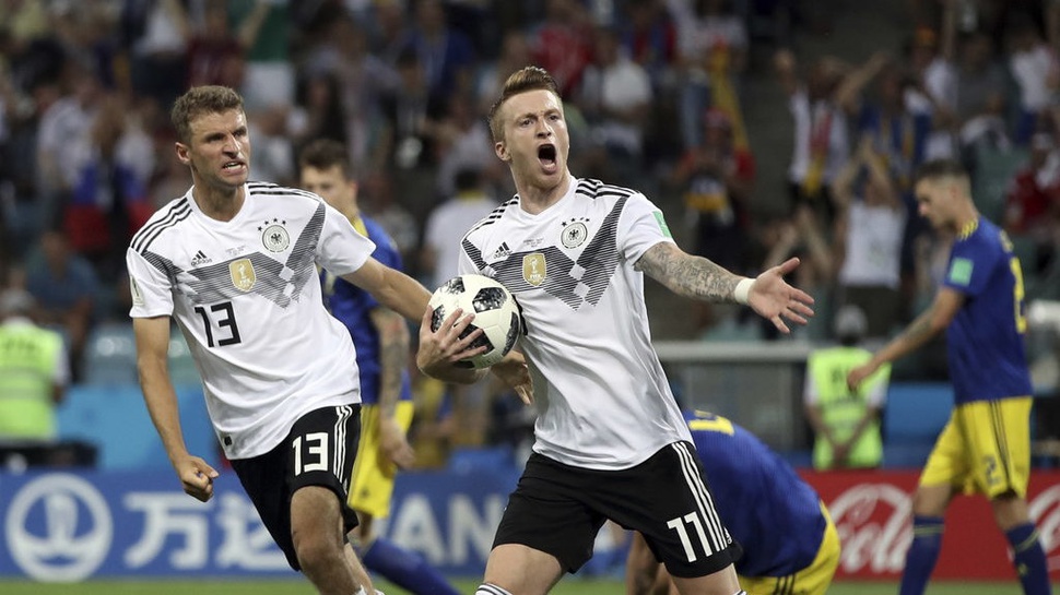 Klasemen Grup F Ketat Usai Jerman Menang vs Swedia