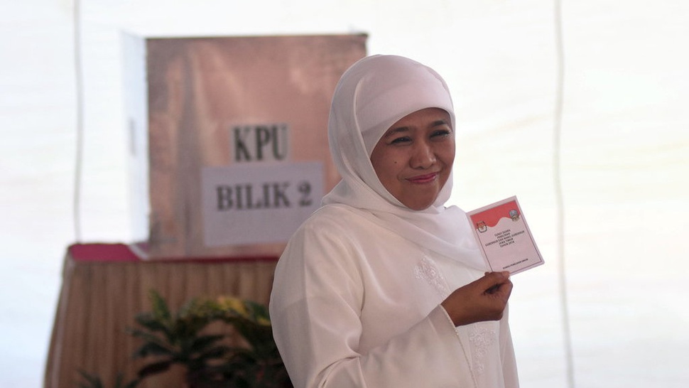 Hasil Pilgub Jatim 2018: Khofifah Menang di TPS Dekat Rumahnya