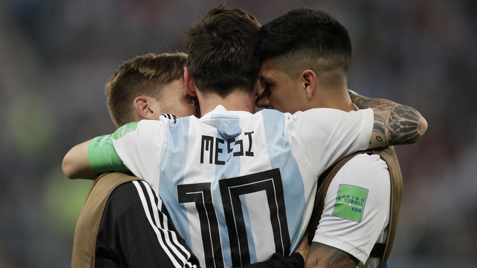 Hasil Akhir Argentina vs Nigeria Skor 2-1: Messi Menangis Lagi