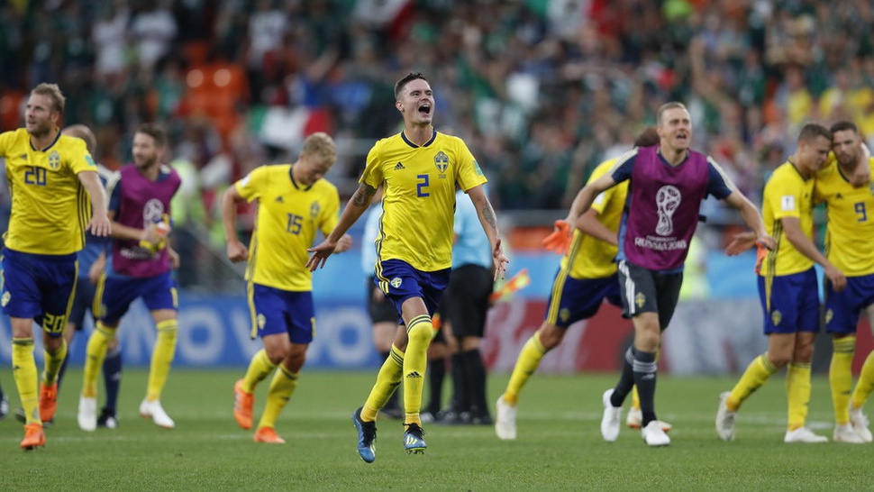 Perkiraan Line-up Swedia vs Swiss di 16 Besar Piala Dunia 2018