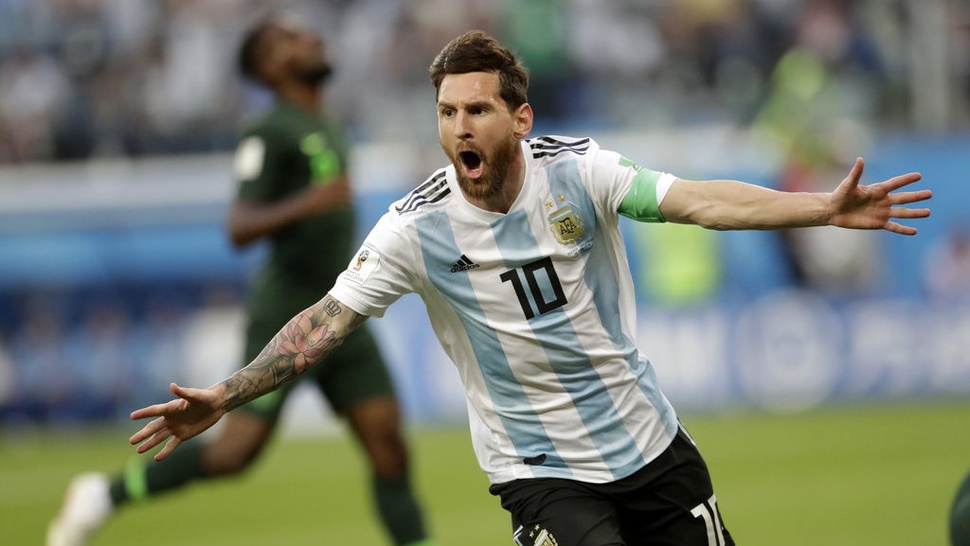 Hasil Nigeria vs Argentina Babak Pertama Skor 0-1