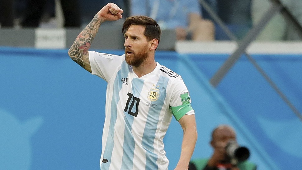 Hasil Sementara Argentina vs Nigeria Skor 1-0: Akhirnya Gol Messi!