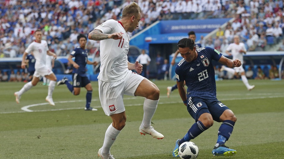 Hasil Piala Dunia 2018: Jepang vs Polandia Skor Akhir 0-1