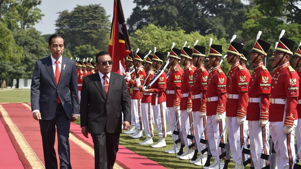 Jokowi Terima Kunjungan Presiden Timor Leste di Istana Bogor