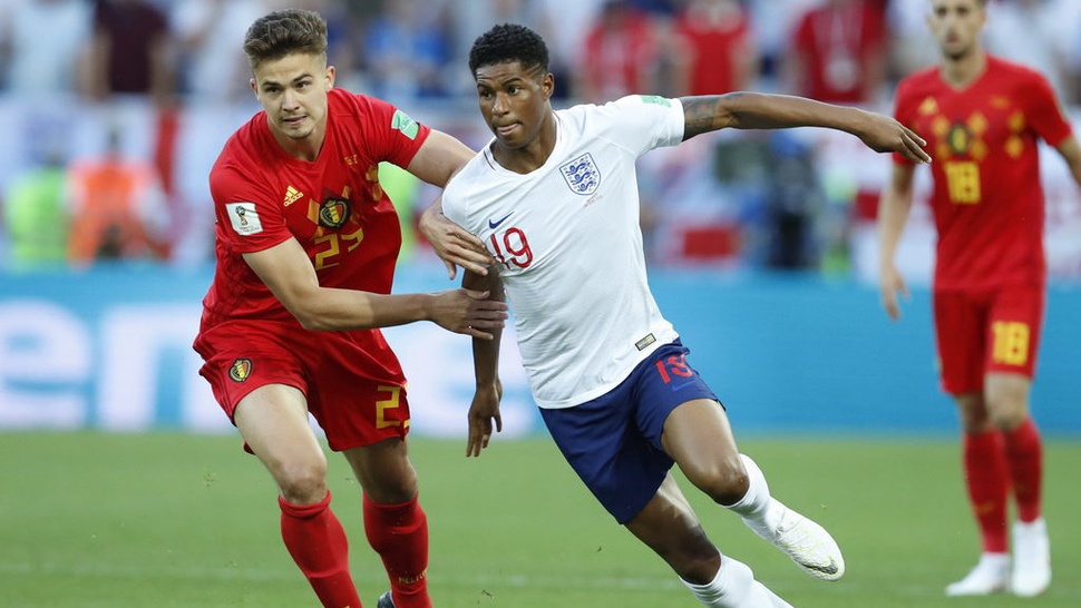 Inggris vs Belgia, Tak Tercipta Gol di Babak Pertama
