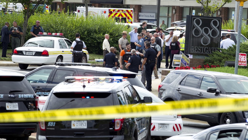 Penembakan di Kantor Surat Kabar Maryland AS Tewaskan 5 Orang