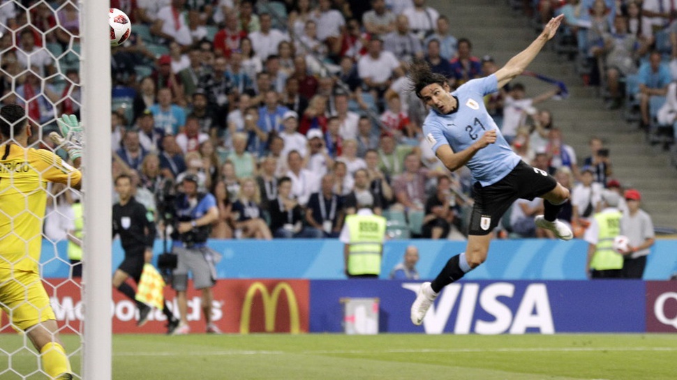 Hasil Uruguay vs Portugal Piala Dunia 2018 Skor Babak Pertama 1-0