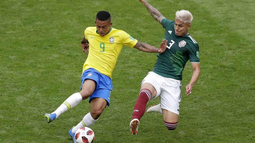 Hasil Brasil vs Meksiko Skor 0-0 Tanpa Gol di Babak Pertama